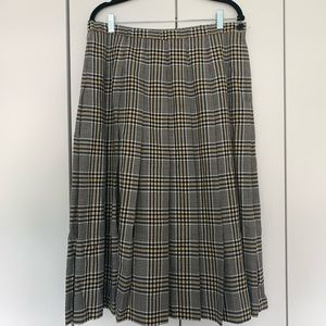 Pendleton Wool Pleated Skirt Vintage Size18/Modern 14